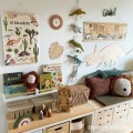 triceratops wooden wall decoration