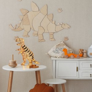 Dekoracja ścienna Origami Dinozaur Stegozaur do pokoju dziecka – Cut It Now