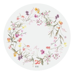GUGU THE HERO - NATURAL RUBBER BABY MAT FLOWER GARDEN CIRLCE