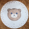 round natural rubber play mat teddy