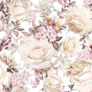 TAPETA DLA DZIEWCZYNKI PINK GARDEN - DEKORILLO 