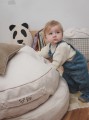 bini puf okragly teddy krem