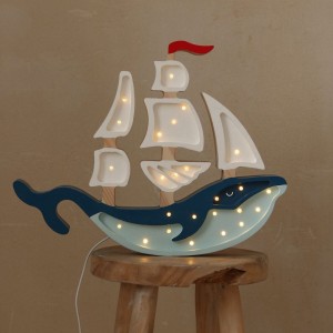 LAMPKA STATEK BŁĘKIT/ GRANATOWY - LITTLE LIGHTS