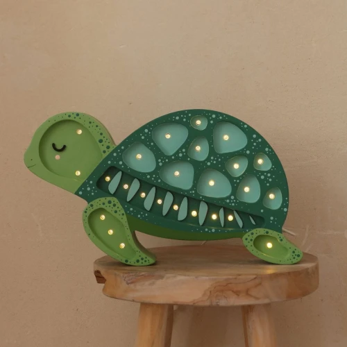 lampka nocna żółw ocean green