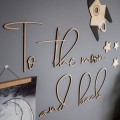 wooden wall decoration for a space fan's room