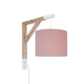 różowa lampka ścienna do pokoju dziecka