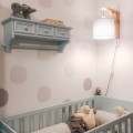 blue wall lamp for children