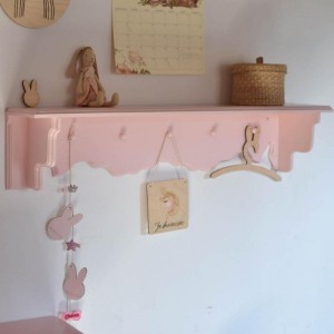 BAMBOOKO - COTTAGE LONG SHELF WITH HANGERS