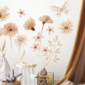 naklejki boho kwiaty do pokoju dziewczynki