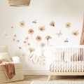 wall sticekr for girls room with flowers