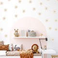 flower stickers for girls boho room