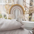 mustard rainbow macrame  wall decoration for kids room