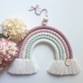 pastel rainbow macrame