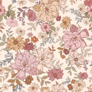 TAPETA RAINBOW FLOWERS - DEKORNIK