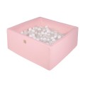 pink square dry pool with balls