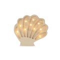 seashell lamp wood
