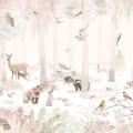 wallpaper woodlet family pink