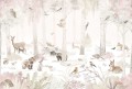 wallpaper woodlet family pink
