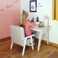 wooden table for kids white