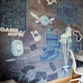 wallpaper gaming room boys