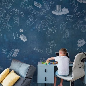 MALUMI - WALLPAPER BLUE BLOCKS
