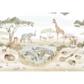 mural safari do pokoju chlopca