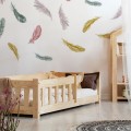 classic wooden bed for kids