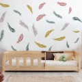 classic wooden bed for kids