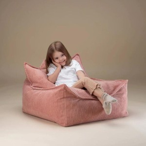 Fotel pufa dla dziecka Beanbag Pink Mousse - Wigiwama