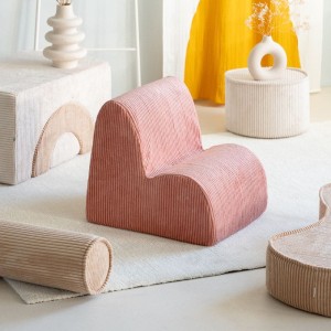 Fotel pufa dla dziecka Cloud Pink Mousse - Wigiwama
