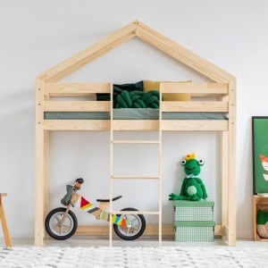 ADEKO - WOODEN MEZZANINE BED MILA MODEL DMPA