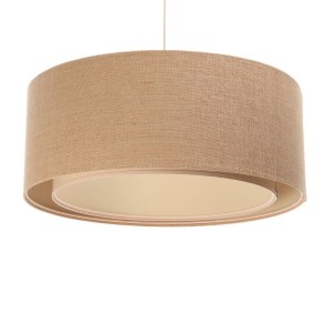 PODWÓJNA LAMPA WISZĄCA BOHO JUTA