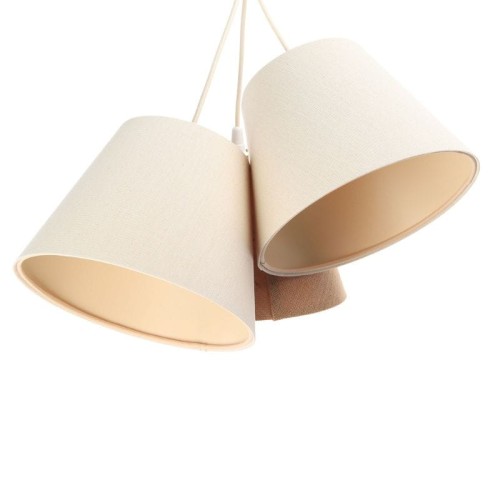 potrójna lampa do pokoju dziecka juta len