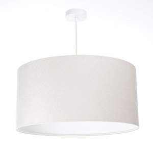 LAMPA WISZĄCA JAŚMIN BEBE PIKOWANA JASNOKREMOWA