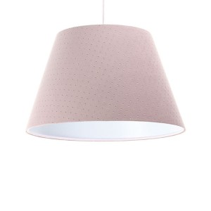 LAMPA WISZĄCA STOŻEK JAŚMIN BEBE PIKOWANA  PUDROWY RÓŻ
