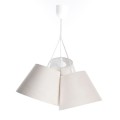 lampa wisząca dzwonki jasny krem