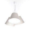 lampa wisząca dzwonki jasny krem