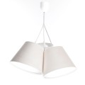 lampa wisząca dzwonki jasny krem