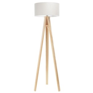 LAMPA PODŁOGOWA TRÓJNÓG JAŚMIN BEBE PIKOWANA JASNOKREMOWA
