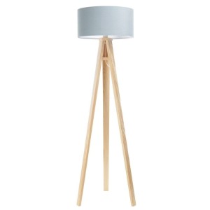 LAMPA PODŁOGOWA TRÓJNÓG JAŚMIN BEBE PIKOWANA BŁĘKITNA