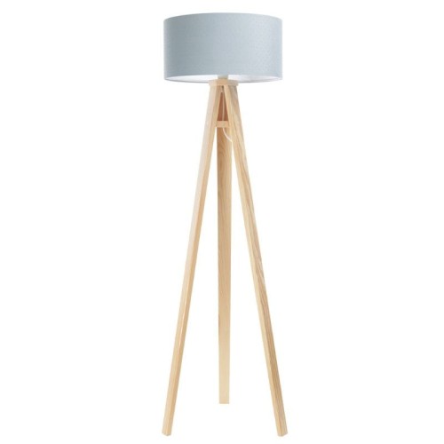 lampa podłogowa trójnóg błękitna