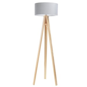 LAMPA PODŁOGOWA TRÓJNÓG JAŚMIN BEBE PIKOWANA SZARA