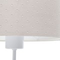 jasnokremowa lampa na stolik