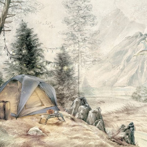 wallpaper mountain camp