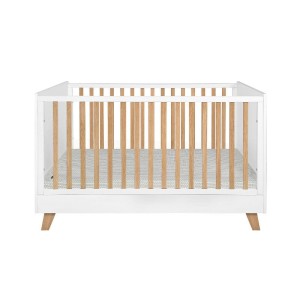 Łóżeczko 70x140 cm z funkcją tapczanika Zara białe - Novelies