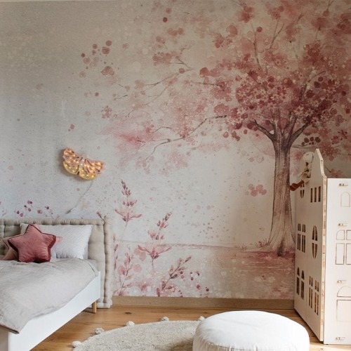 wallpaper cherry pink