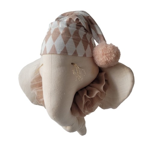 glowa slonia z lnu love me decoration