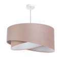 lampa asymetria pudrowy róż