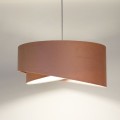 lampa asymetria pudrowy róż