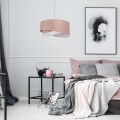 lampa asymetria pudrowy róż